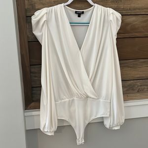 Ivory bodysuit from Express